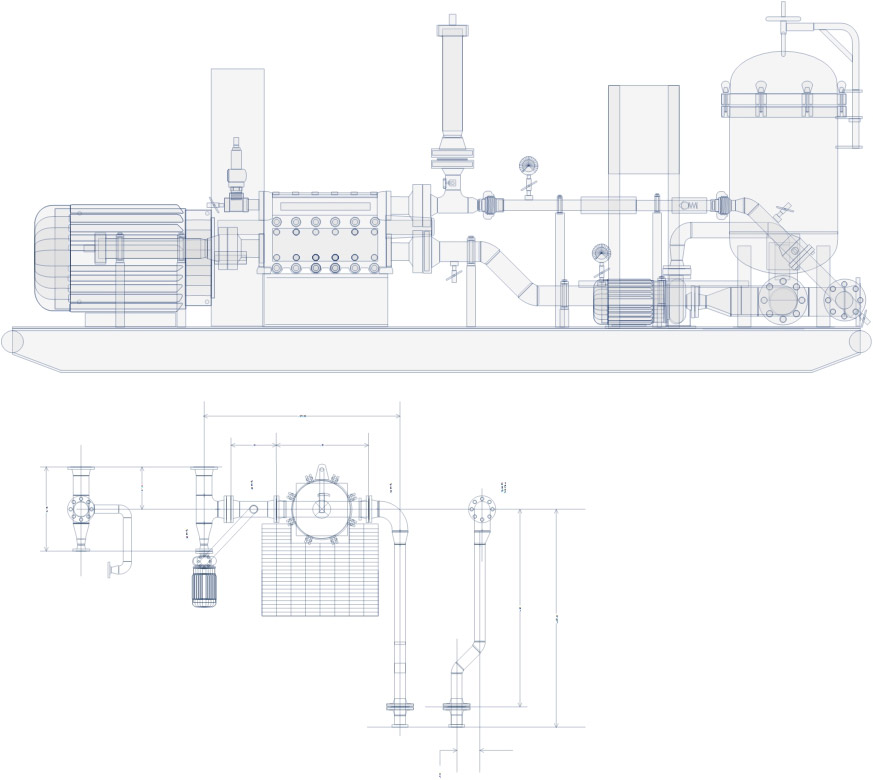 Q155E-swd-skid-brochure Q155E SWD Skid sketch