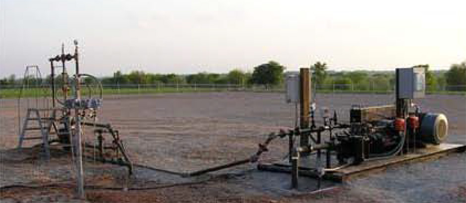 decrease-well-costs image of gas well dewatering systems installed in the field
